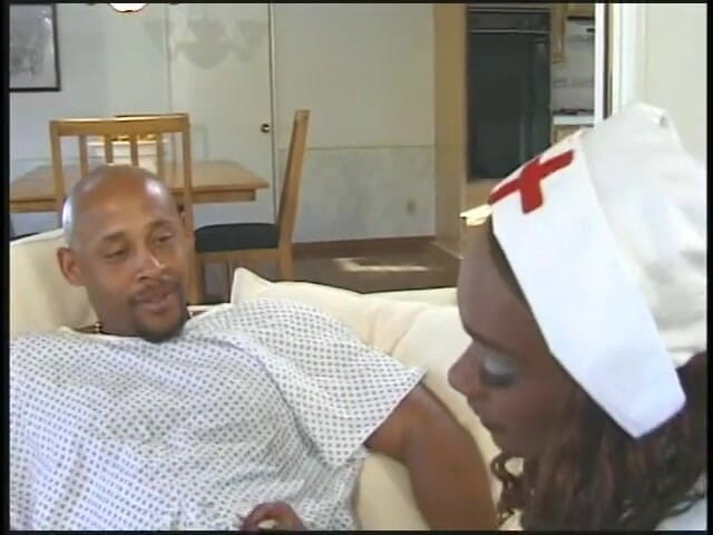 Fuck me Hard: Ebony nurse gets her tight ass drilled by a big...