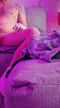 Amateur Cockring Boner Training with Disposable Gloves on