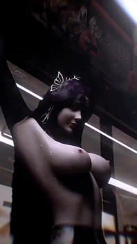 Hentai 3D (V12) - Sexo a três no trem