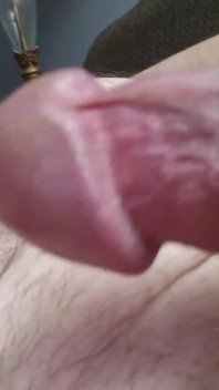 Close up Chubby Bi W Thick Curved Cock Jerking off to Cum Eruption