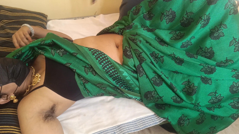 Palani69: Tatie sari de couleur verte, romance sexy, vidéo virale 3