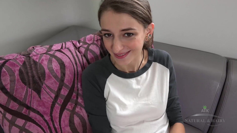 Classic ATK Hairy: Hot petite teen masturbates for you