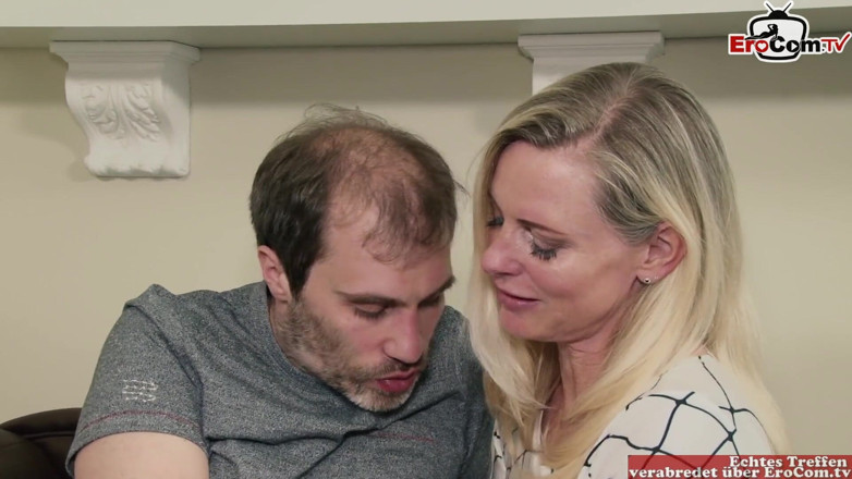 EroCom: German blond stepmom get doggystyle sex until orgasm