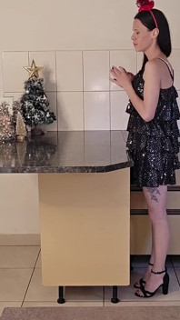 Small Petite Girl in High Heels Getting Gagged and Fucked