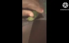 Desi ragazza freno sigillata figa con un cetriolo