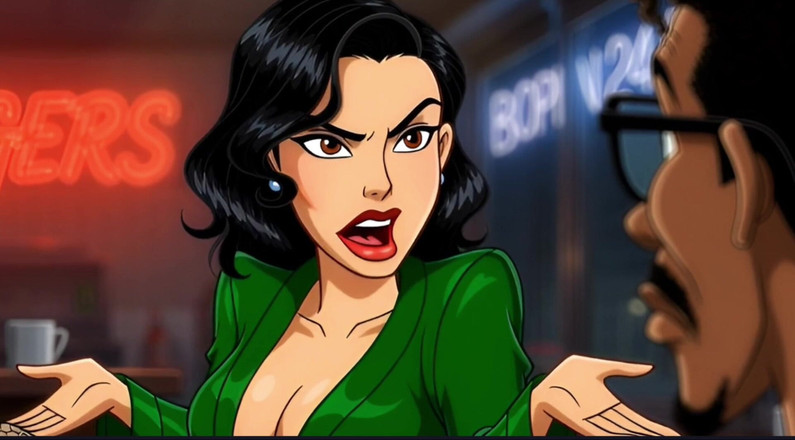 Octopussy Lovers Club: Moglie Troia Scopata in Uno Sporco Bagno Pubblico. Cartoni Animati