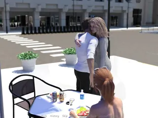 La femme de mon demi-frère n° 36 pendant un déjeuner avec Jennifer, John a rencontré Justine