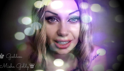 Goddess Misha Goldy: Il mio sguardo forte ti fa muto! Contatto visivo ipnotizzante &...