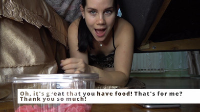 Anna Sky: Anna की गांड सोफे के नीचे फंस गई