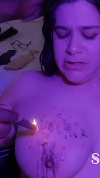 和vicki Verona玩捆绑SM