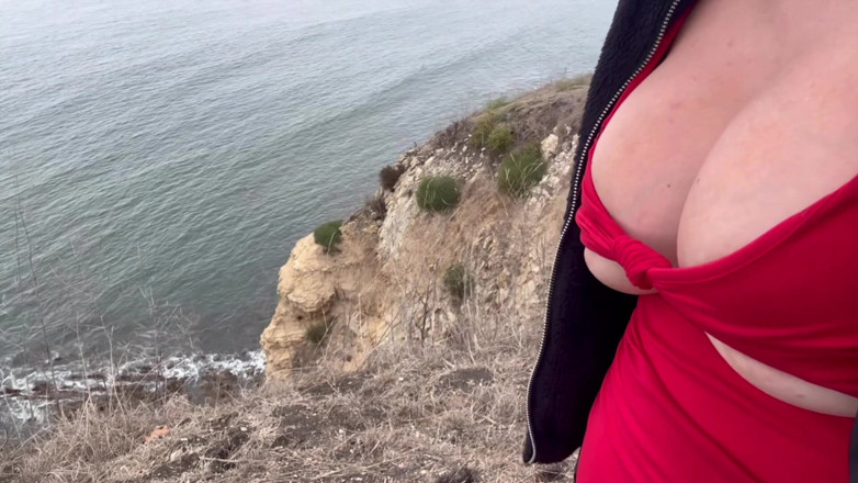 Artemisia Love: Artemisia Love sexy hiking outdoor big boobs fetish close up...
