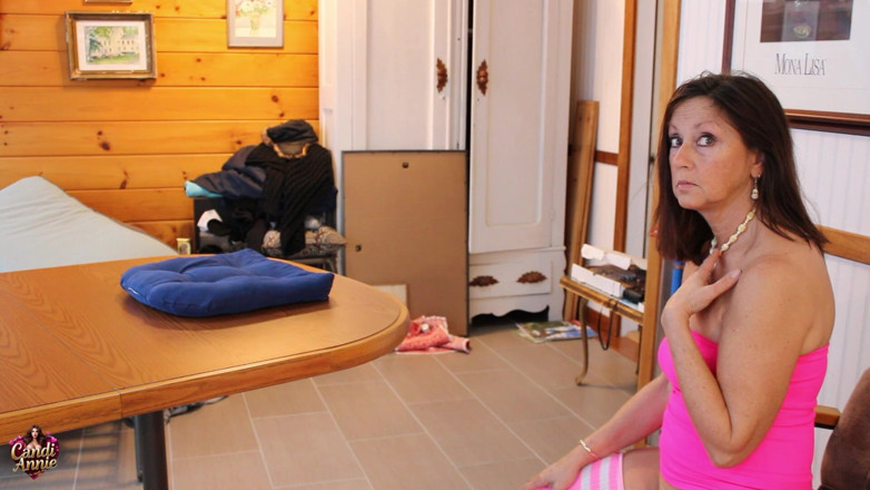 Candi Annie: Beautiful MILF GILF Candi Annie Fucked in Sunroom