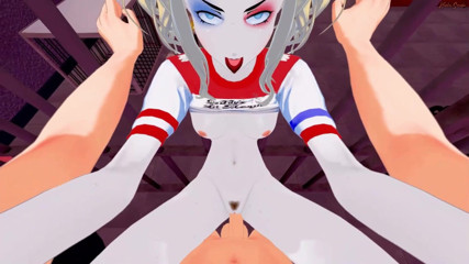 Hentai Smash: Ти трахаєш Харлі Квінн у секс-підземеллі, катається на своєму члені в позі наїзниці, поки ти не кінчиш в її пизду. DC комікси Хентай