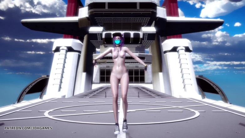 3D-Hentai Games: ヘリコプター裸のダンスAhri AkaliカイサSeraphineリーグ伝説KDAの