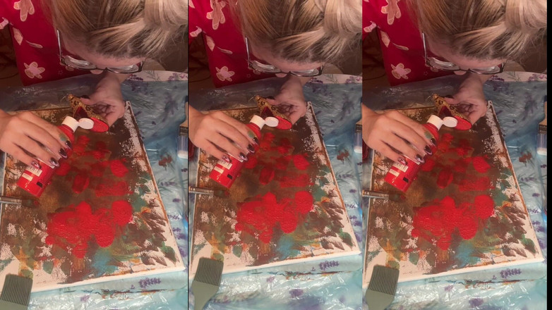 FinDom Goaldigger: Big Eyeglasses Asmr アクリルアート Bloom in the Mist パート2