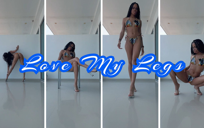 Rosie Reed: Miluj moje nohy - ebenová femdom bohyně Rosie Reed uctívá dlouhou...