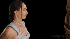 Darya Jane: Lara Croft bị trói và cổ họng