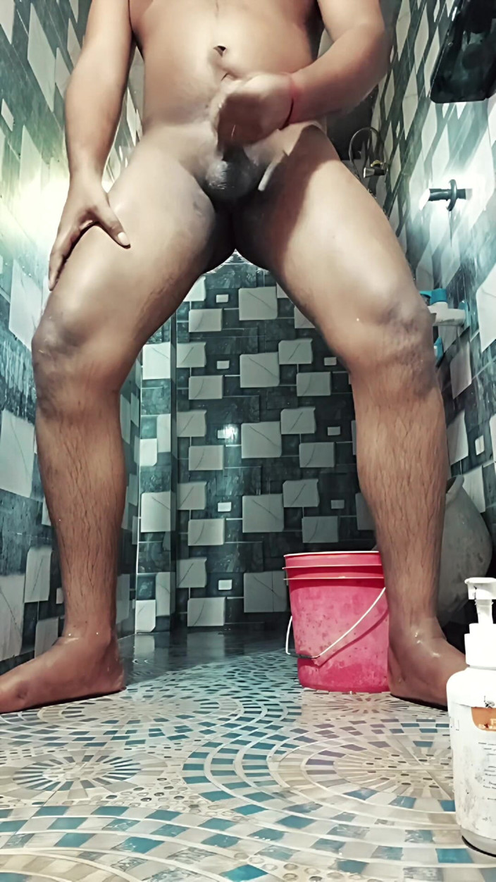 Sanat04: Sanat Village Boy Bathroom Handjob
