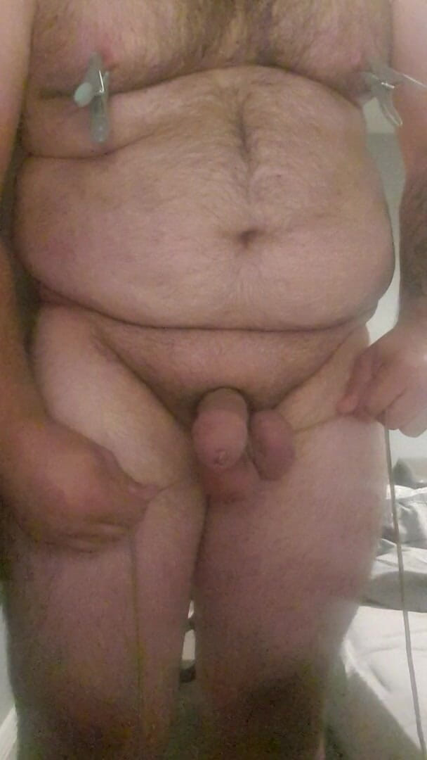 Shaun Cbt: Cock Bondage with Nipples Clamps