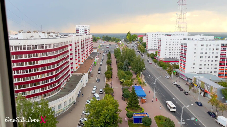 OneSideLove: Потужний камшот на дупу подруги після гарячого душу