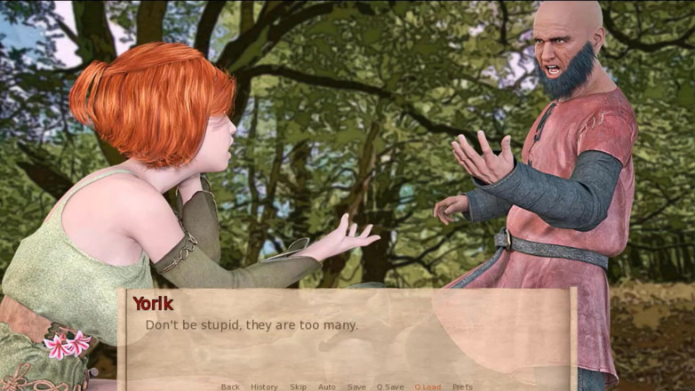 Visual Novels: Alenjasの冒険パート7 - オークは森のエルフティーンをファック