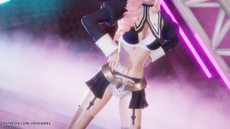 3D-Hentai Games: Love it - เซราฟินเปลื้องผ้าเซ็กซี่
