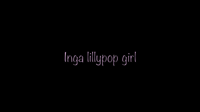 Inga lillypop girl: Blonde Striptease and Masturbates