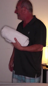 Shady Massage: Inked Babe Drains JOE's Balls
