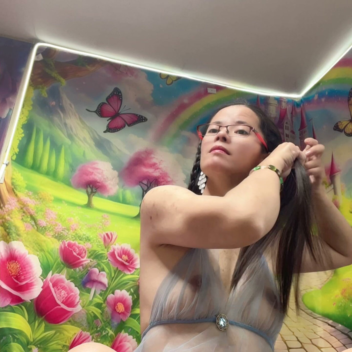 sweethanajapanese: Play Clit by Cucumber Horny Time