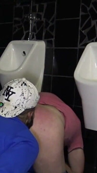 Slut Fucked Raw in Public Toiles by Arab