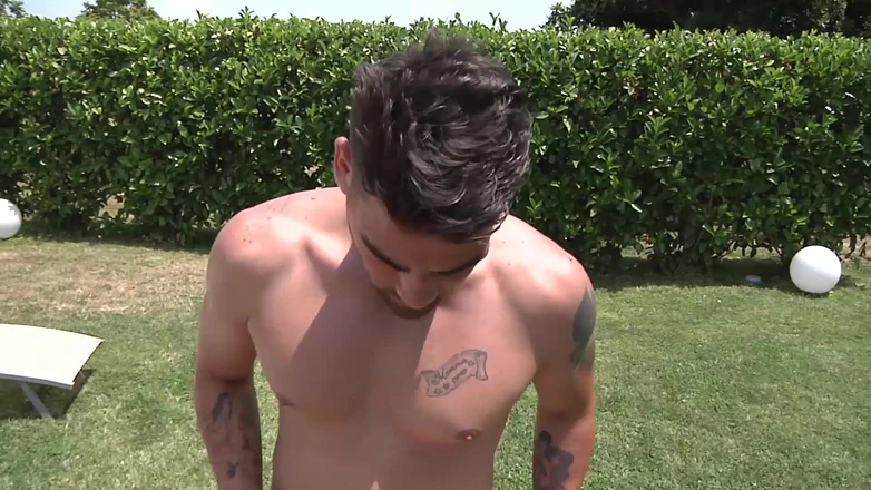 Dark Holes: Double penetration for this Italia eager bitch
