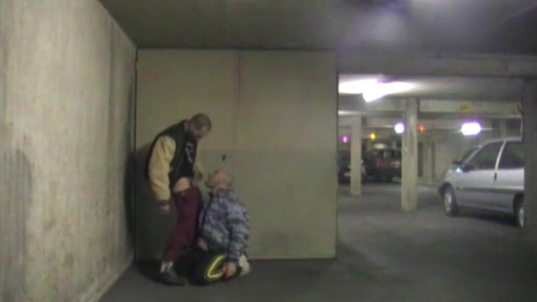 Gaybareback: Fucked in parking at night by scally boy