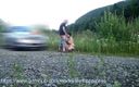 Fuck me like you hate me: Wife slut training blowjob outdoor