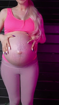 Pregnant Sport Coach and Labors on the Last Weeks