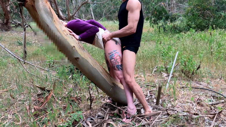 MaskCouple: Mountain hiking and wild outdoor sex!