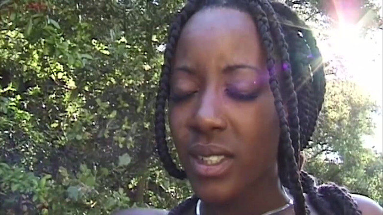 THAGSON RETRO: Horny Ebony Lesbians Share Toys and Tongues Outdoors