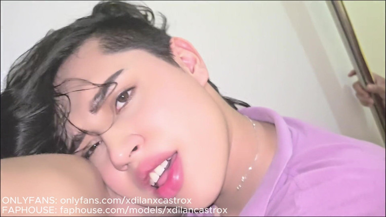 Dilan Castro: Sąsiad Femboy zostaje zerżnięty bez siodła przez Straight Creampie