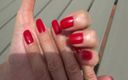 Lady Victoria Valente: Las uñas rojas son tan bonitas - ¡uñas naturales largas!