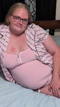 Chubby Blonde MILF Keeps Sucking When I Start Cumming Down Her Throat! She Drains Every Last Drop in Her Mouth!