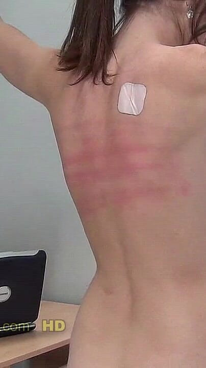 Katie Gold Spanking Machine - Bare Back Whipping (The Spanking Machine)