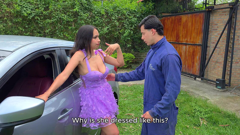 LianGrey: Chica Adinerada Folla Con El Jardinero De La Finca