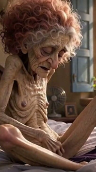 Viuda Muy Vieja Se Masturba Sola Con Su Coño Arrugado Y Ansía Una Polla Enorme