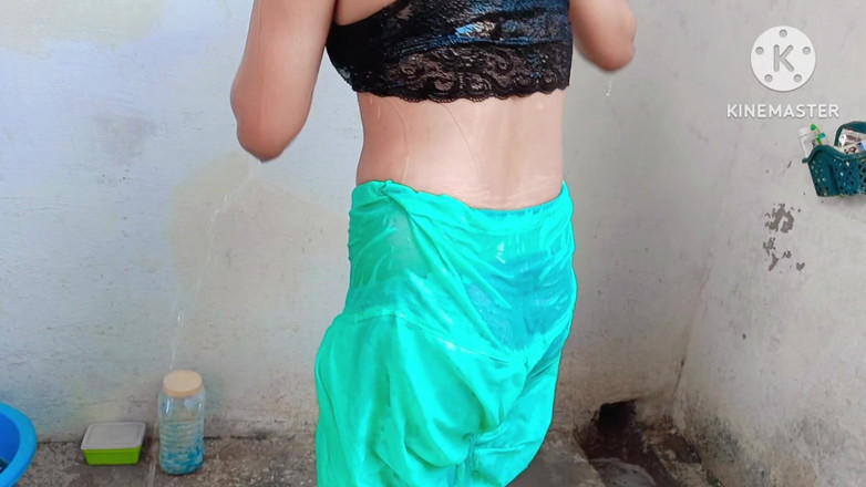 Ankurpriya000: Full Indian Step Sister Bathing Front Her Stepbrother