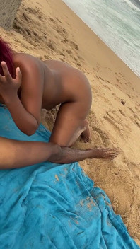 Fick am strand