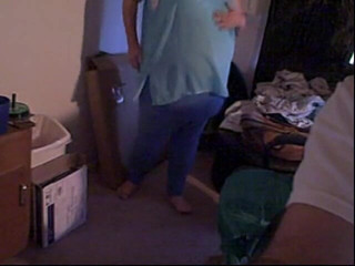 BBW nurse Vicki adventures with friends: BBW redhead dancing cam show in blue outfit