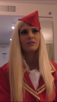 Air Hostess Candee Licious Huge Black Cum Swallow