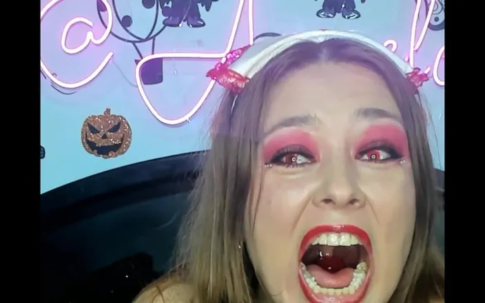 Angel eyes studio: Camera Inside. I Am a Sexy Evil Nurse Swallowing Big...