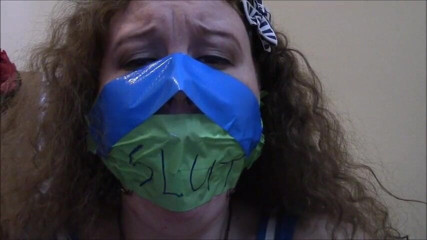 Selfgags classic: Mailed by my gag-loving stepsister!