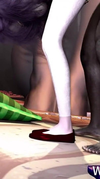 3D super sexy cosplay stripperin nackt ihre großen naturals wurden so hart gefickt