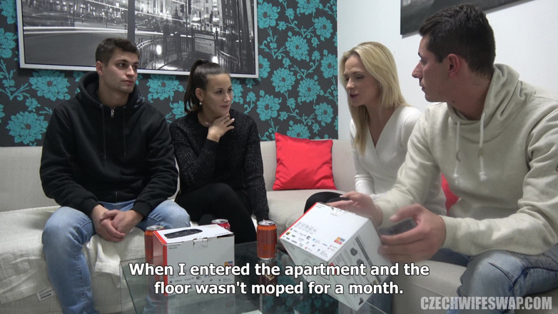 Czech Wife Swap: Výměna české manželky 4 - část 4 divoký fuckfest, každý jde do toho!